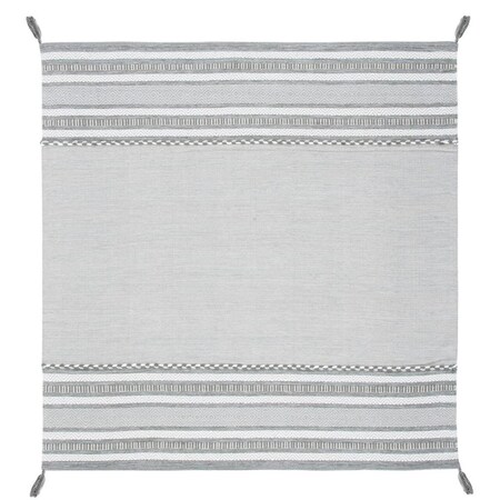 Safavieh 6 x 6 ft. Montauk Hand Woven Square Area Rug Grey & Ivory MTK215F-6SQ